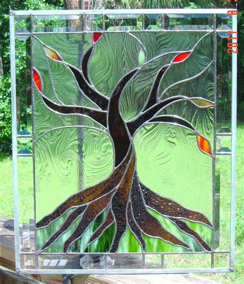 Tree Stained Glass Pattern Home Decorating Ideas