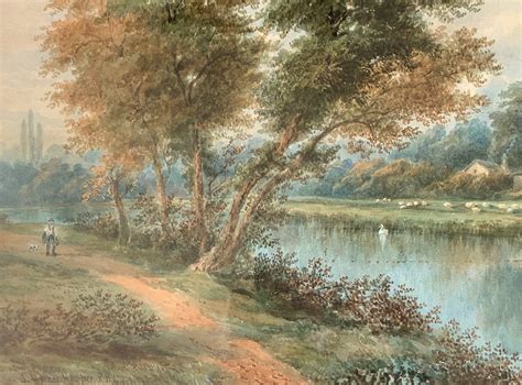 John Horace Hooper 1852 1906 Ra Listed 19thc Watercolour Landscape