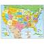 Map Of The United States Gloss Laminated & Mounted Small  Etsy