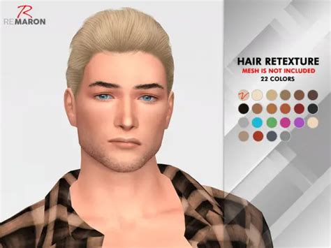 The Sims Resource Wings Oe1024 Hair Retextured By Remaron Sims 4 Hairs