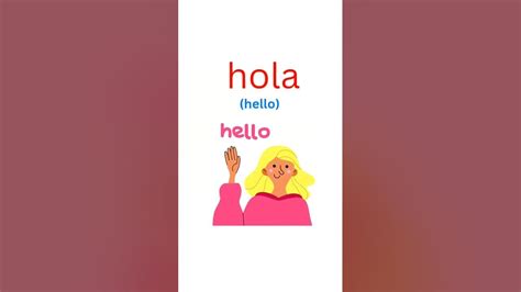 How To Say Pronounce Hello In Spanish Hola Youtube