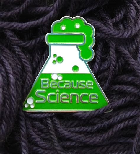Because Science Enamel Pin String Theory Colorworks