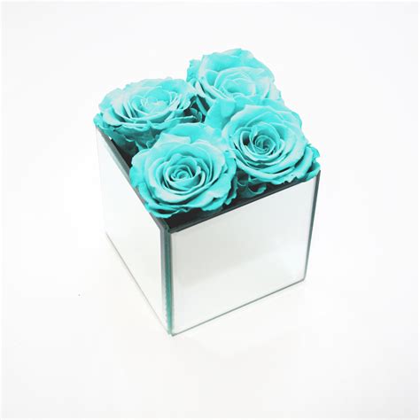Infinity Rose Box Tiffany Blue Ecuadorian Roses Mirror Box Forever