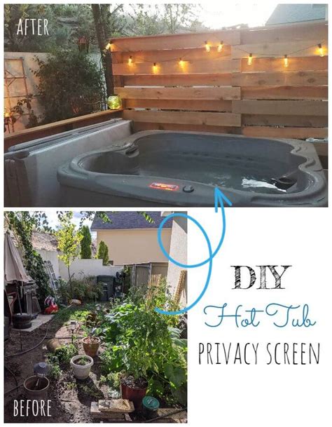 Diy Hot Tub Privacy Screen Little Vintage Cottage