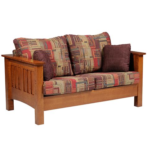 Willowbrook Amish Loveseat Mission Craftsman Style Cabinfield