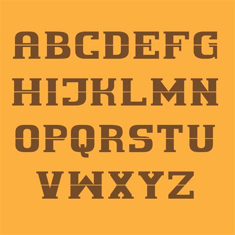 9 Best Printable Western Alphabet Letters