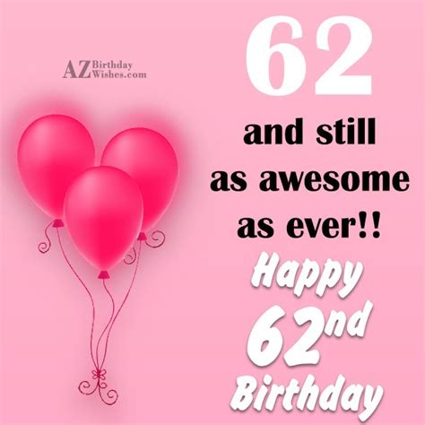 62nd Birthday Wishes Birthday Images Pictures