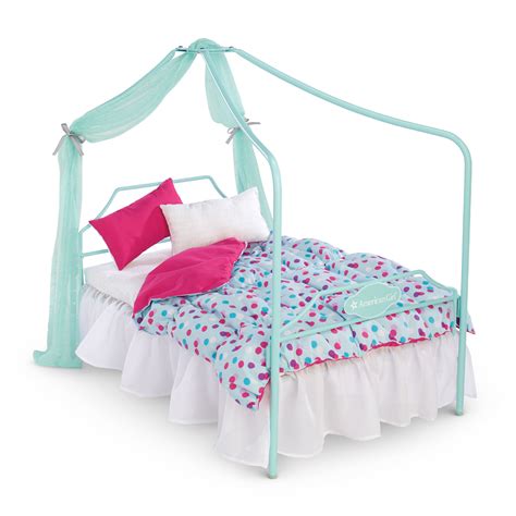 Canopy Bed And Bedding Set American Girl Doll Bed American Girl Doll