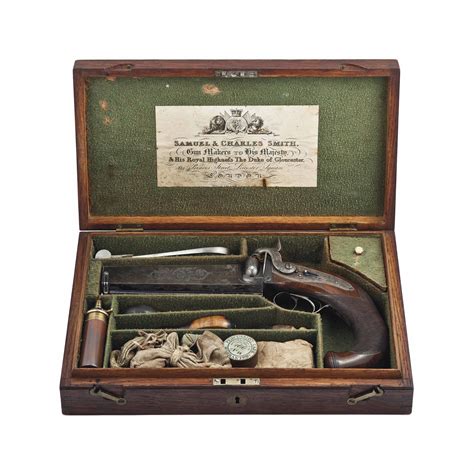 A Very Fine And Rare Cased 25 Bore Over And Under Double Barrelled