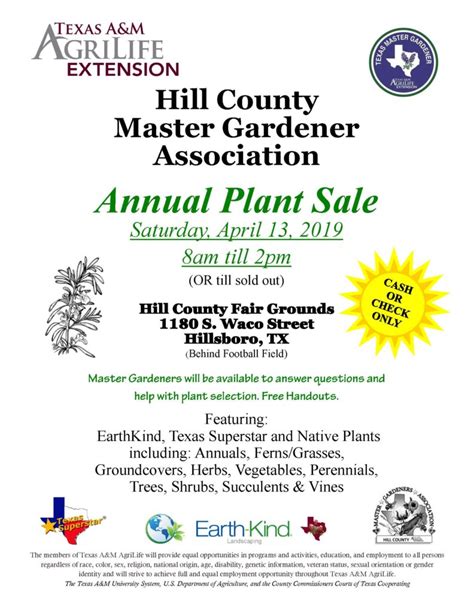 Hill Texas Agrilife Extension Service