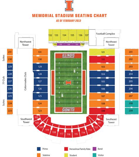 Illini Tickets Football Seating Chart University Of Illinois