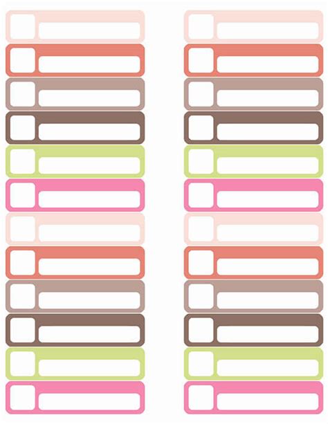 Free Printable File Folder Labels Template Word