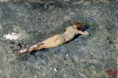 Fortuny Mariano 1838 1874 1874 Nude On The Beach At P Flickr