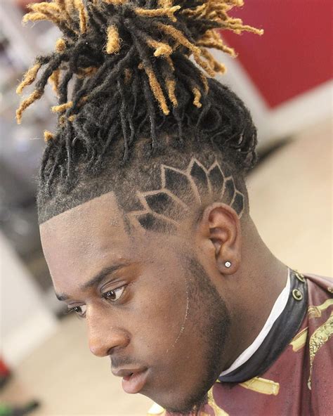 Dreads Bun Haircut Design Dreadlock Hairstyles For Men Hair Styles Dreadlock Hairstyles