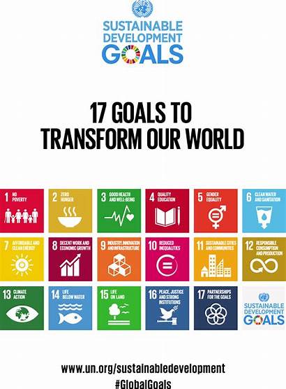Goals Sustainable Development Sdgs Poster Together Countries
