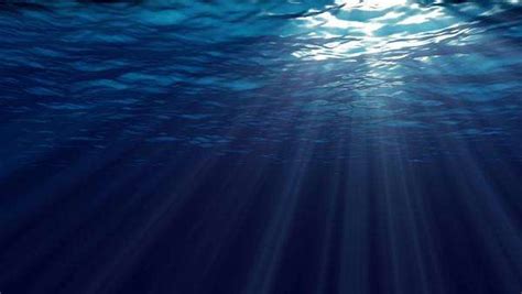 Underwater Ocean Waves With Light Rays Stock Video Footage Dissolve
