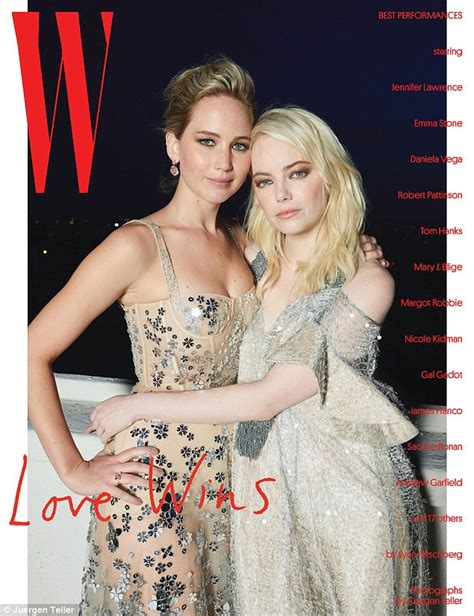 Jennifer Lawrence And Emma Stone Feature In W Magazine Daily Mail Online