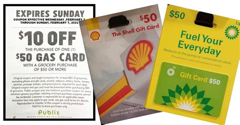 10 Off 50 Gas Card Wyb 50 Or More Grocery Purchase Valid 23 To 2