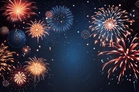 Abstract Background From New Year Colorful Fireworks Colorful