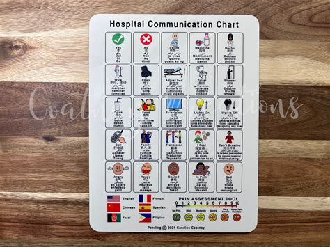 Hospital Patient Communication Chart Bridge The Communication Etsy
