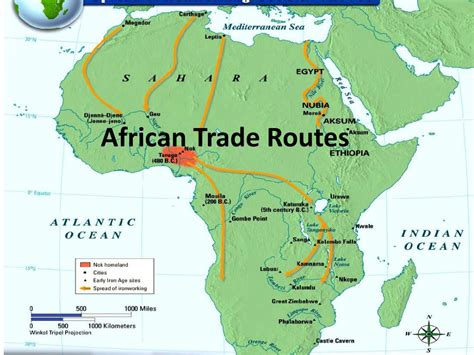 1492 Africa Map Trade Routes And Political Boundaries Map
