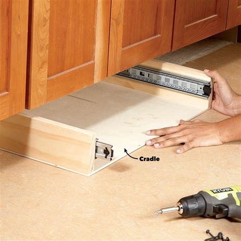 How To Build Under Cabinet Drawers And Increase Kitchen Storage Under