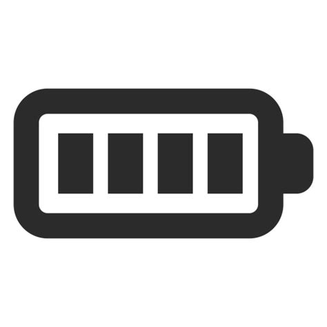 Full Battery Stroke Icon Transparent Png And Svg Vector File