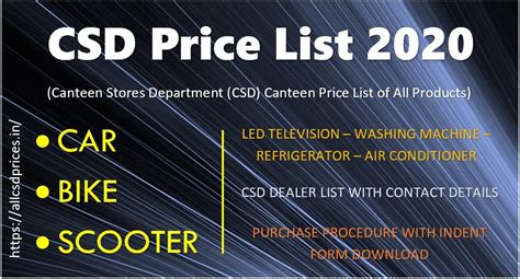 No doubt area and locality are very good. Canteen Stores Department (CSD) Price List in 2020 ...