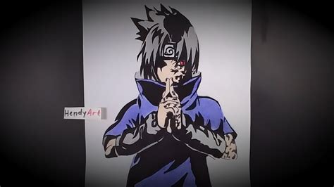 Cara Menggambar Uchiha Sasuke How To Draw Uchiha Sasuke Youtube