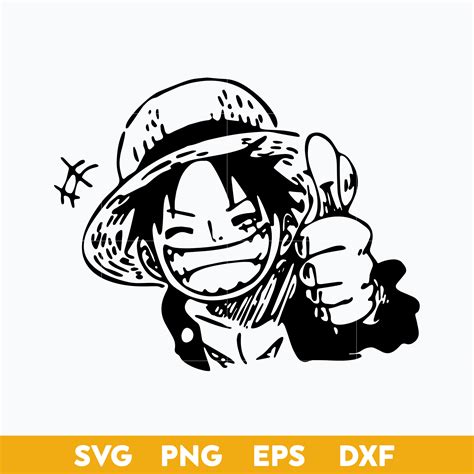 D.Luffy SVG, One Piece SVG, Anime SVG, PNG DXF EPS file - Inspire Uplift