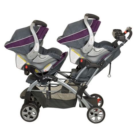 Double Twin Stroller Travel System With Infant 2 Car Seats Vicks