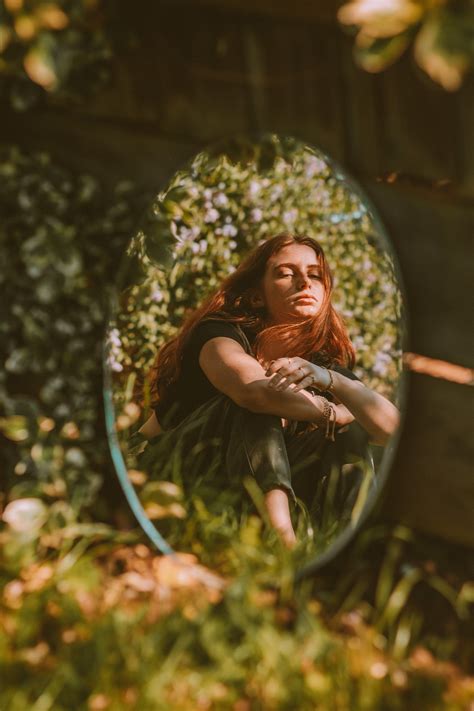 Secret Garden 🌿 Mirror Photography Reflection Photography Portrait