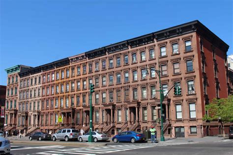 New York Manhattan Harlem Malcolm X Blvd Typical Buildings