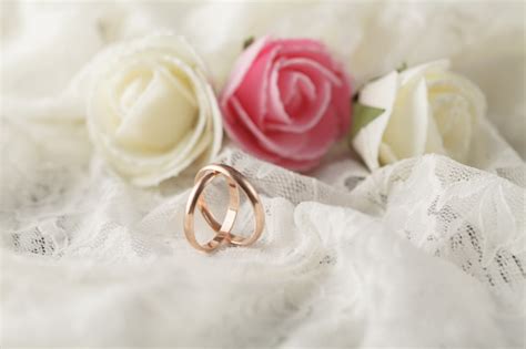 Premium Photo Wedding Decoration With Wedding Rings
