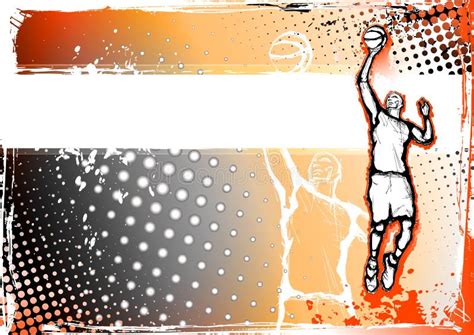 Basketball Background Vector Illustration Stock Vector Illustration