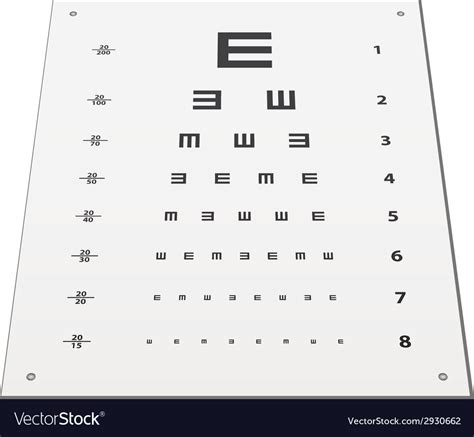 Vector Snellen Eye Test Chart Royalty Free Vector Ima Vrogue Co