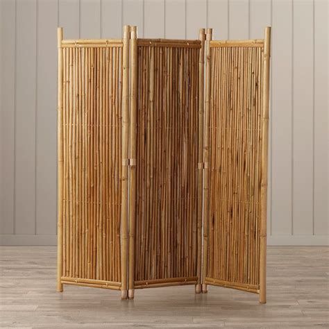 Bay Isle Home Porter 63 X 60 3 Panel Bamboo Room Divider And Reviews
