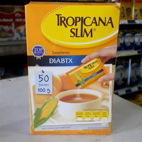 Jual Tropicana Slim Diabtx 50 Sachet 2gr Sweetener Gula Diabetic Box