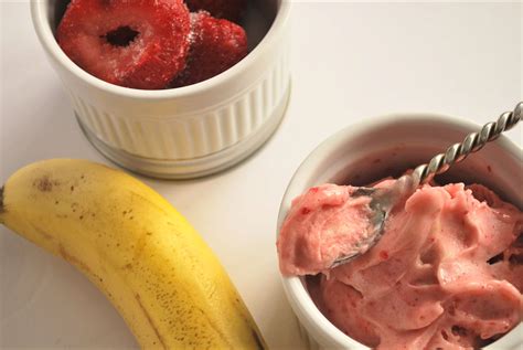 Strawberry Banana Sorbet Hello Your New Summertime Treat Just Two