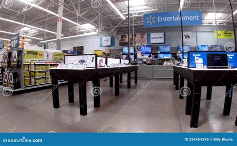 Walmart Supercenter Retail Store Interior Electronics Displays