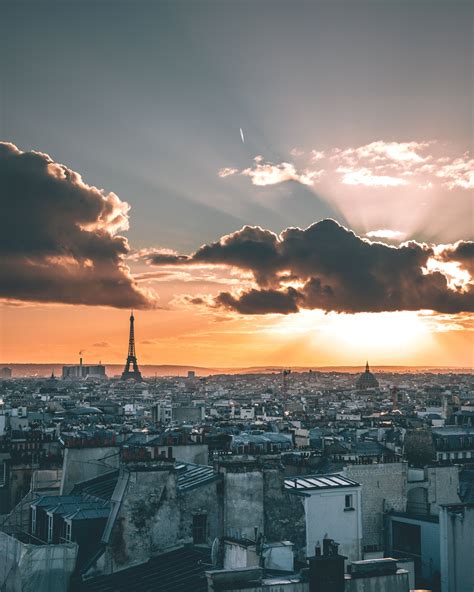 Amazing Sunset In Paris France Paris Photos Paris Cities In Paris