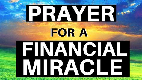Season for miracles is the first book in ms. Prayer for a FINANCIAL MIRACLE - Guided Prayer Meditation ...