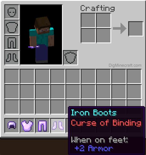 Curse Of Binding Complete Minecraft Enchantment Guide Pics