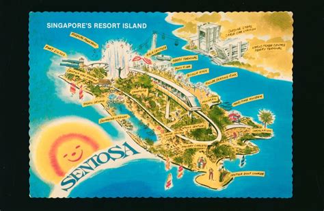 Map Of Sentosa Showing Latest Attractions