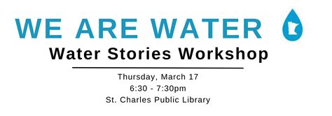 Water Stories Workshop St Charles Public Library