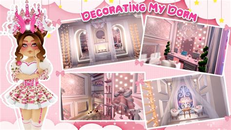 Decorating My Dorm In Royale High K Speed Build Part