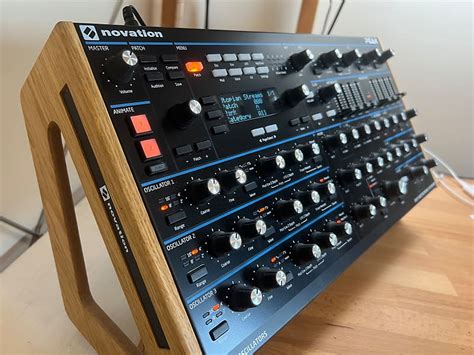 Novation Peak 8 Voice Polyphonic Desktop Synth And Solid Oak Reverb