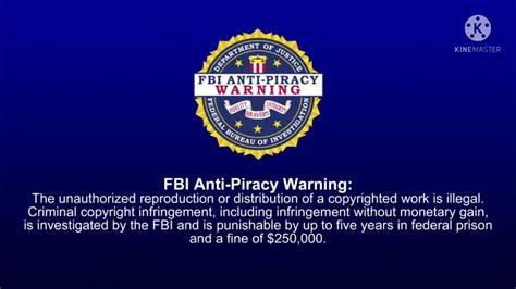 Fbi Anti Piracy Warning Screen 2 Youtube