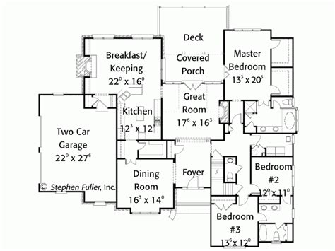 House Plan Simple One Story Colonial Square Feet Jhmrad 22925