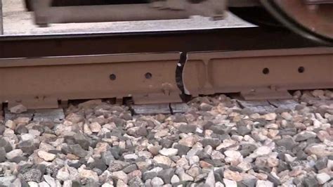 Csx Railroad Locomotives Pass Over A Broken Rail Youtube